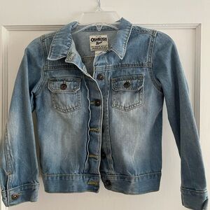 Oshkosh button up jean jacket Classic Blue Denim Jacket. Girls 7
